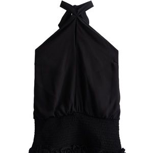 Brand New - Never Worn - Halter Smocked Ruffle Dress